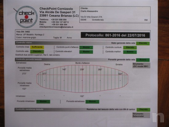 Parapendio UP Kantega2 taglia "M" foto-10146