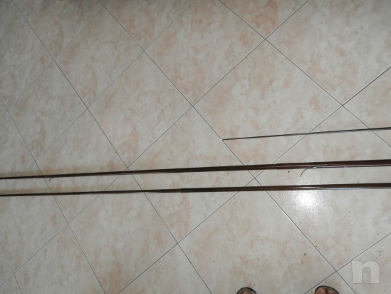 lotto 3 canne da pesca in resina foto-18783