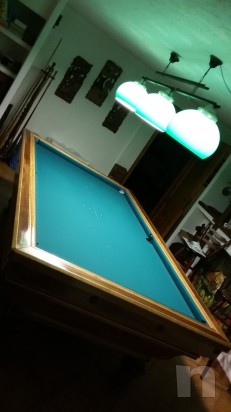 Biliardo 6 buche di fine '800 datato marchiato foto-10697