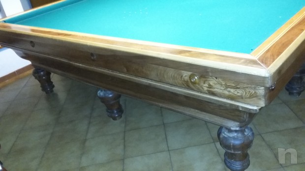 Biliardo 6 buche di fine '800 datato marchiato foto-19771
