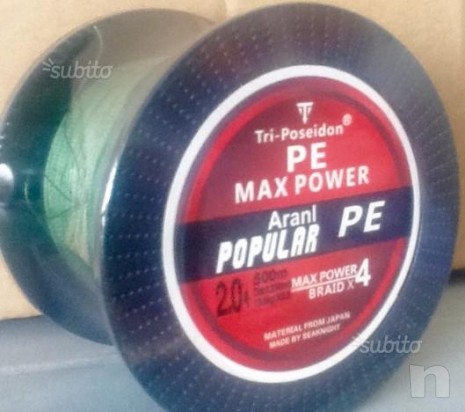 Trecciato pesca spinning, traina foto-10781