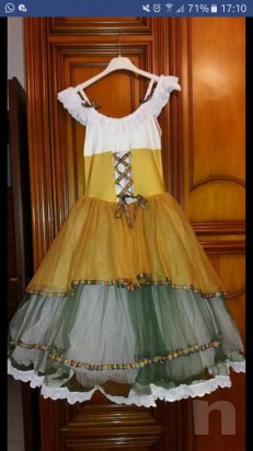 Tutù lungo danza in lycra e tulle foto-10966