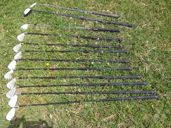 Golf set completo da Mancino, con sacca e trolley foto-1593