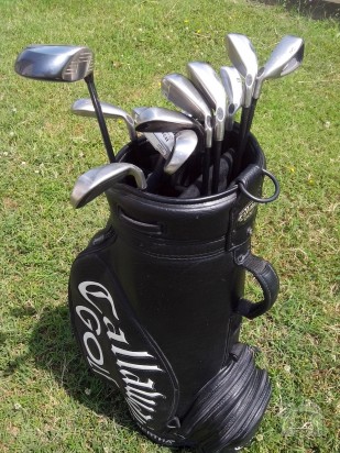 Golf set completo da Mancino, con sacca e trolley foto-1116