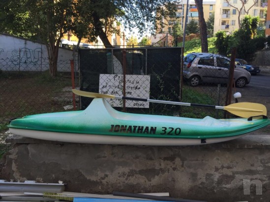 Canoa biposto vetroresina con porta oggetti.. foto-11414