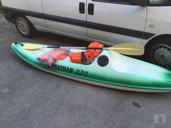 Canoa biposto vetroresina con porta oggetti.. foto-21202