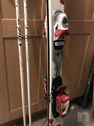 sci in ottimo stato, Rossignol Passion Junior, altezza 146 cm. completi di attacchi Rossignol e bastoncini 120 cm. foto-21894