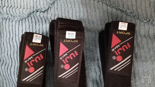 Cintura Karate nera lucido foto-11954