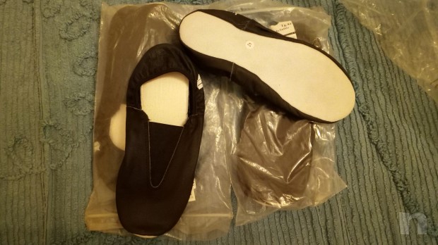 scarpe basse per ballo e palestra in pelle di bufalo foto-11965