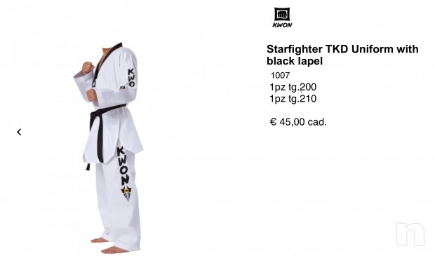 Divise taekwondo Nuove foto-12027