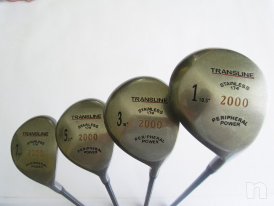 SET DI DRIVER E LEGNI DA PERCORSO TRANSLINE NUOVI foto-1228