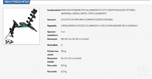 Panca multifunzione per addominali foto-23519