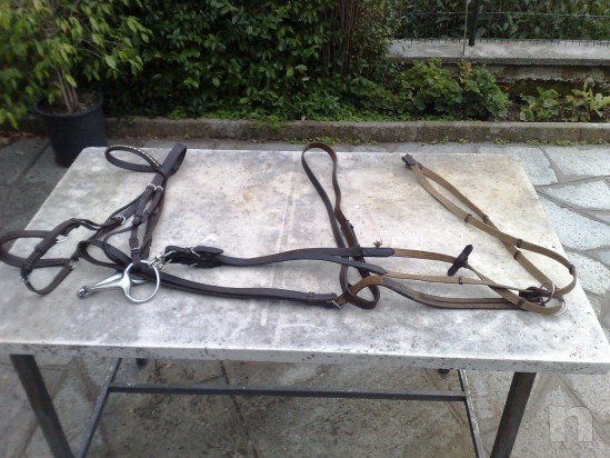 Sella inglese misura 18, filetto, e accessori vari foto-23670