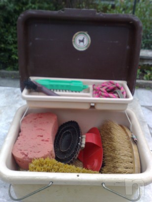 Sella inglese misura 18, filetto, e accessori vari foto-23673