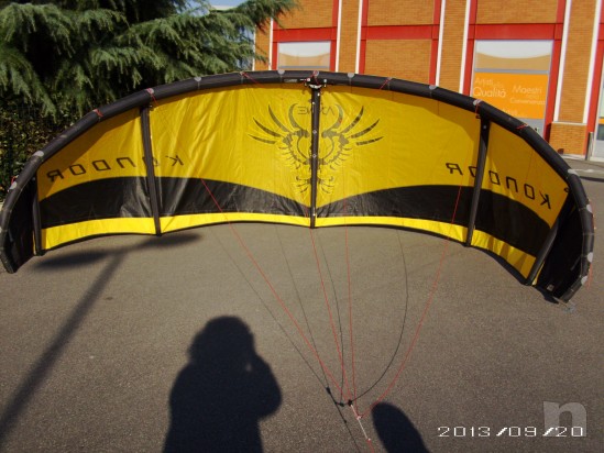 KITE COMPLETO ALA + BARRA COMPLETA DI CAVI + SACCA ZAINO foto-23740