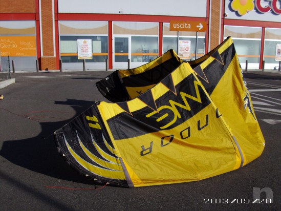 KITE COMPLETO ALA + BARRA COMPLETA DI CAVI + SACCA ZAINO foto-23742