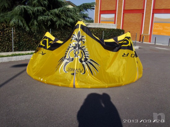 KITE COMPLETO ALA + BARRA COMPLETA DI CAVI + SACCA ZAINO foto-23741