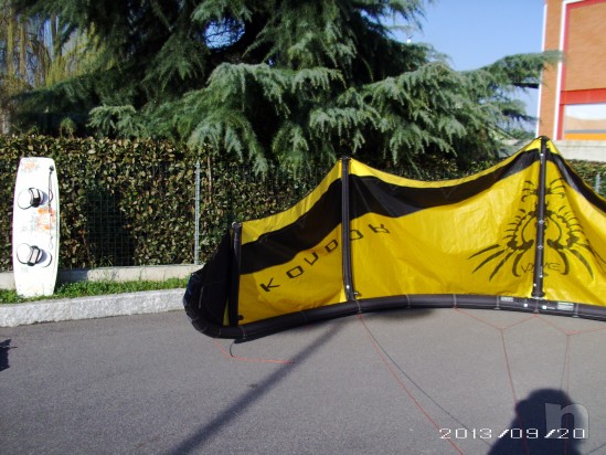 KITE COMPLETO ALA + BARRA COMPLETA DI CAVI + SACCA ZAINO foto-23743