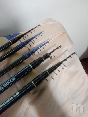 serie canne trota lago con mulinelli foto-25364