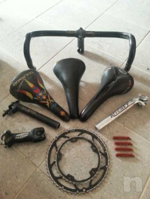 Selle reggisella manubrio attacchi manubrio corone pattini  freno  carbonio   foto-13662