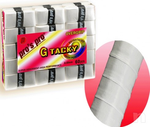 VENDO OVERGRIP GTACKY CONFEZIONE 6O PEZZI WHITE foto-138