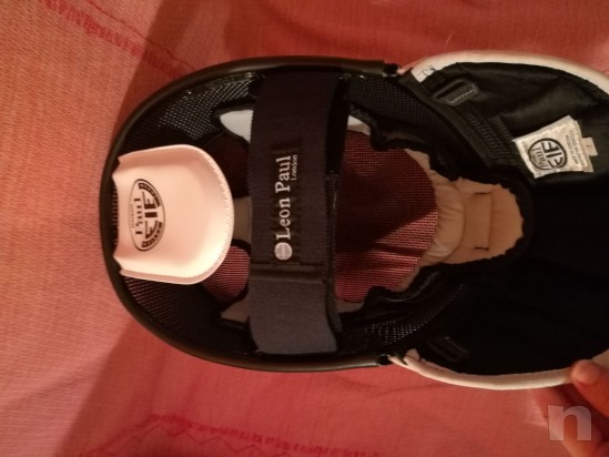 Maschera Spada Leon Paul X-Change usata, chiusura velcro nuova foto-25922