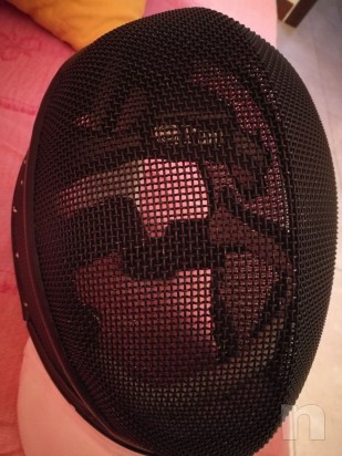 Maschera Spada Leon Paul X-Change usata, chiusura velcro nuova foto-25923