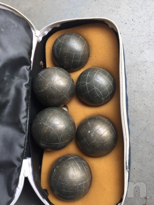 6 Bocce in bronzo complete di borsa tecnica foto-14115