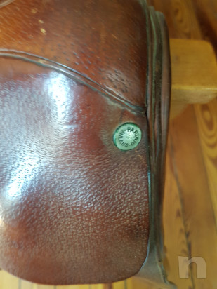 Sella inglese cuio vero Pariani fatta a mano foto-28250