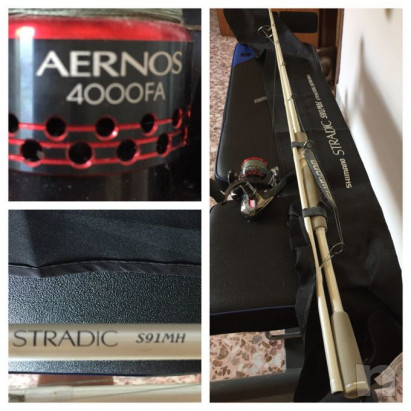 SHIMANO STRADIC SPINNING + SHIMANO AERNOS 4000FA  foto-14986