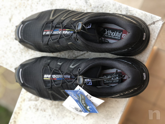 SALOMON SPEEDCROSS 4 NERE UOMO OUTDOOR 43 1/3 EUR foto-28508