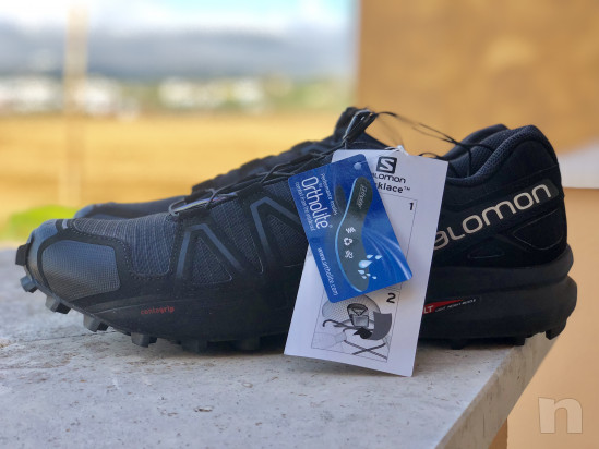 SALOMON SPEEDCROSS 4 NERE UOMO OUTDOOR 43 1/3 EUR foto-28507