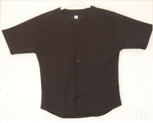 casacca baseball traforata nera  foto-15218