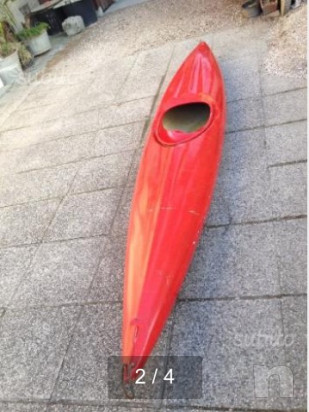  Canoa kayak in vetroresina 3,80m x 0,55m foto-15357