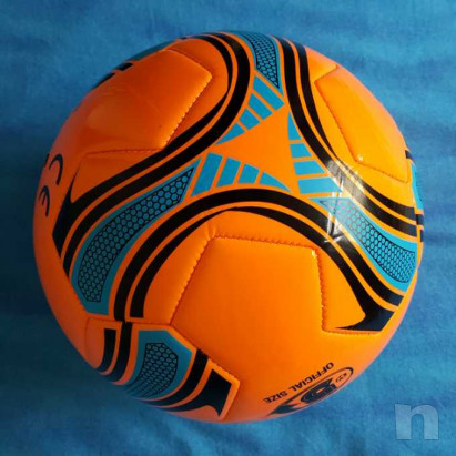 Pallone in cuoio - Arancio fluorescente - Nuovo foto-15438