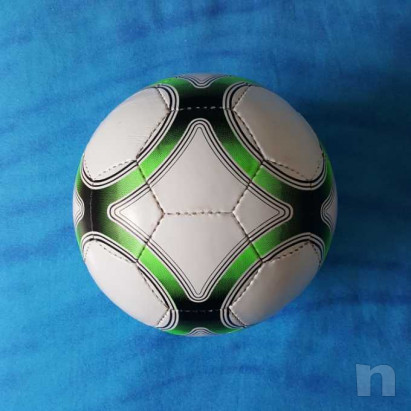 Pallone in cuoio - Biancoverde - Nuovo foto-15443