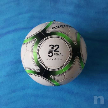 Pallone in cuoio - Biancoverde - Nuovo foto-29209