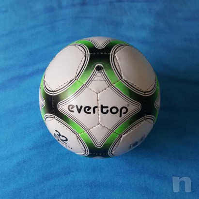 Pallone in cuoio - Biancoverde - Nuovo foto-29210