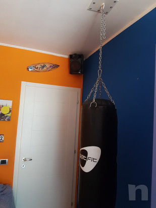 Sacco boxe + piastra per soffitto+ guantoni foto-15642