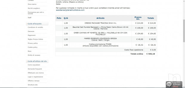 PINNE, MUTA, PESI, FUCILE E ALTRO MAI ENTRATI IN ACQUA foto-15809