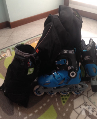  roller misura 32-34, set 3 protezioni, zaino per trasporto  foto-15958