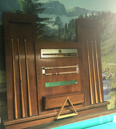 Biliardo “De Agostini” + rastrelliera e accessori foto-30387