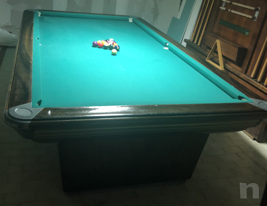 Biliardo “De Agostini” + rastrelliera e accessori foto-15980