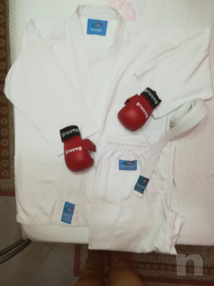 Kimono  guantoni in pelle da combattimento nuovi ancora con la busta foto-30667