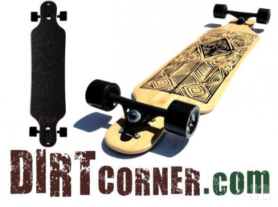 Longskate Atom tiki bamboo 40" foto-1634