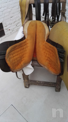 Sella per monta Inglese, in cuoio anni70 foto-31691