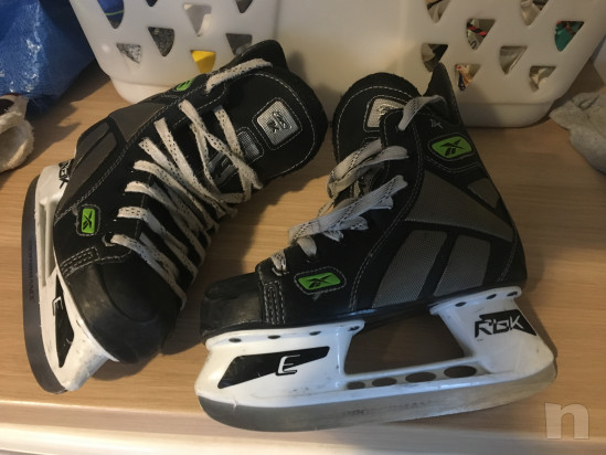 Pattini da Ghiaccio REEBOK HOCKEY JUNIOR taglia 34 foto-33092