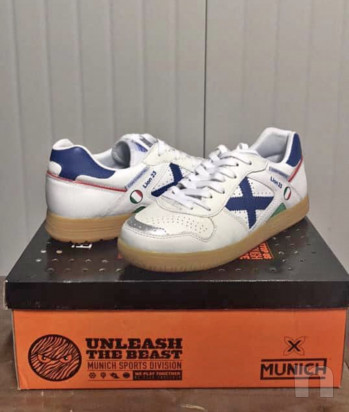 scarpe Munich Continental bianco-azzurro mai utilizzate, taglia 40 foto-17478