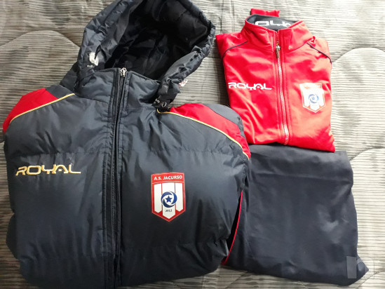 Tuta Calcio Royal con Giubbotto foto-17567