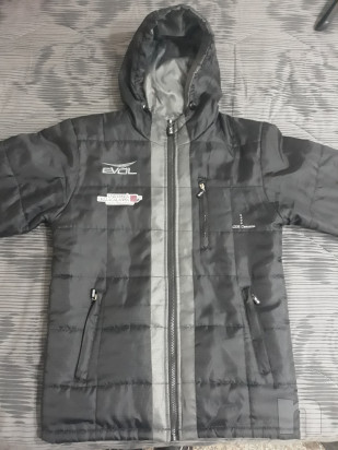 Giubbotto Calcio EVOL nero e grigio foto-33706